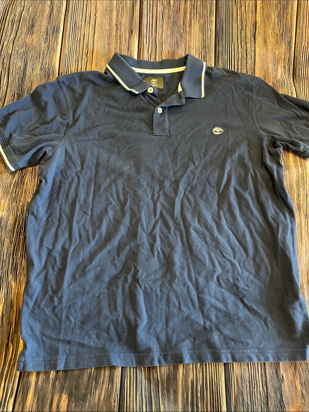 Timberland Navy Polo with Contrast Piping